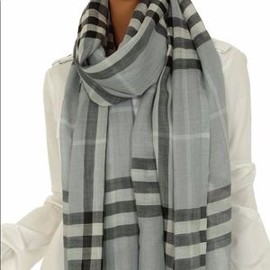 Burberry Giant Check Gauze Scarf